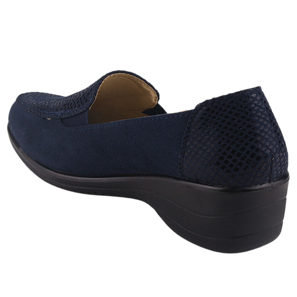 Mocasin Chalada Mujer Oscar-1 Azul Marino Comfort image number 3.0